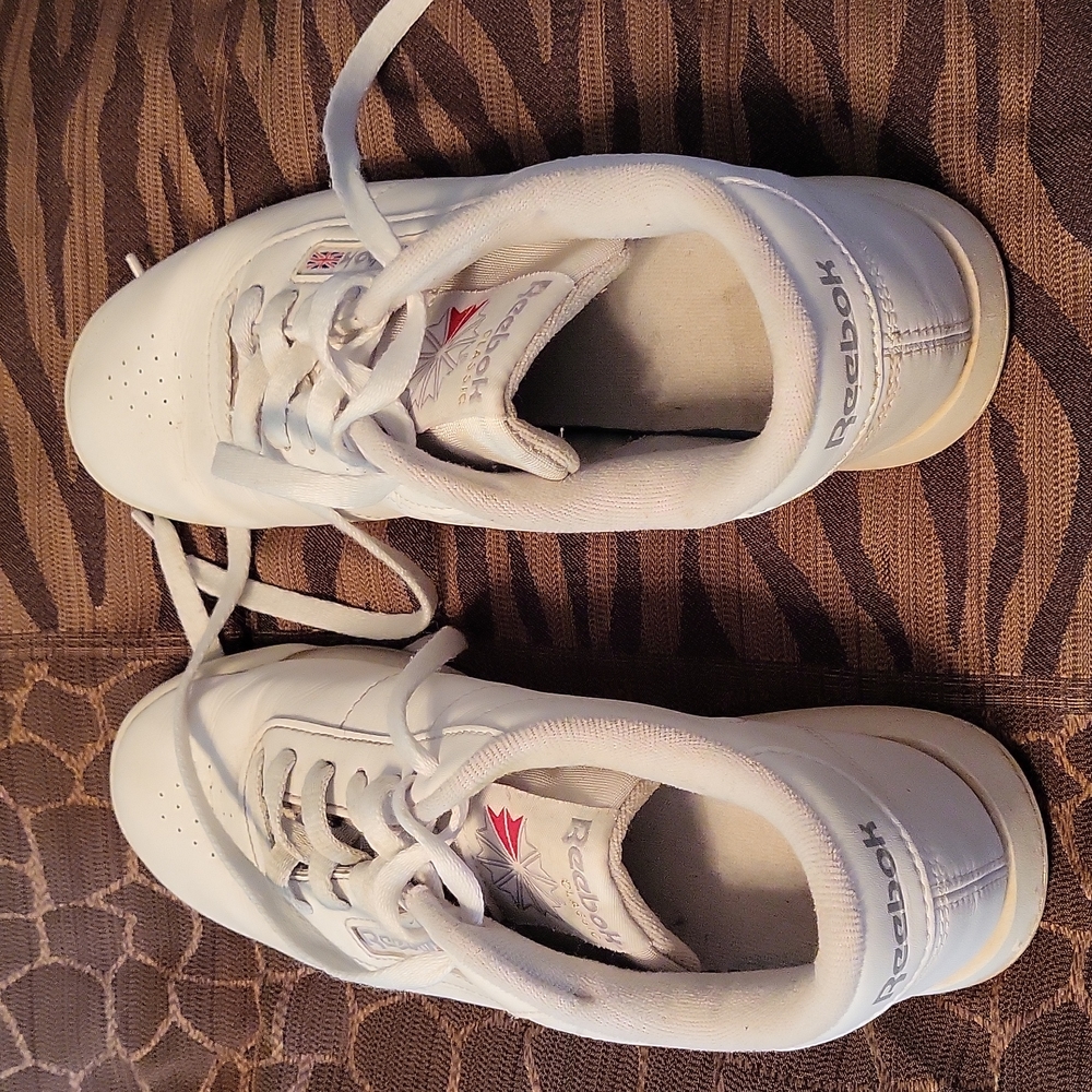 White Reebok shoes